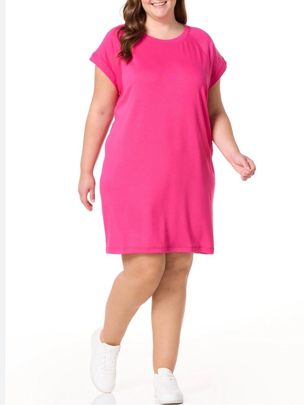 Only Pink Midi T-Shirt Dress